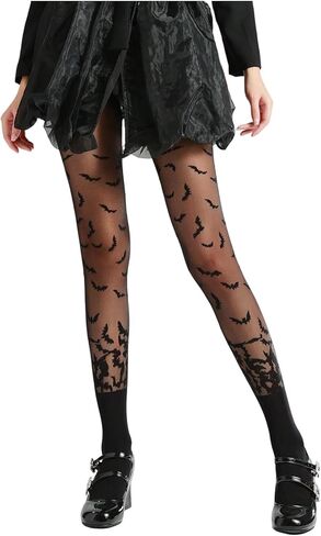 SHENHE Women's Sheer Patterned Tights Fairycore Grunge Ultra Thin Stockings Pantyhose in Saudi Arabia