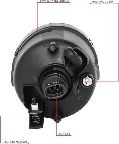 DNA MOTORING FL-ZTL-323-SM Fog Light With Bulbs Driver & Passenger Side Enhance visibility [Compatible with 05-15 Nissan Titan / 05-07 Armada] in Saudi Arabia