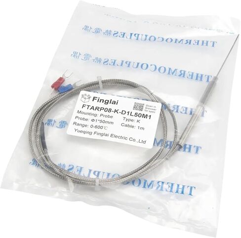FTARP08 K J T Type 1m Metal screening Cable 50mm Flexible Probe sheathed thermocouple Temperature Sensor(J 1mm Diameter) in Saudi Arabia