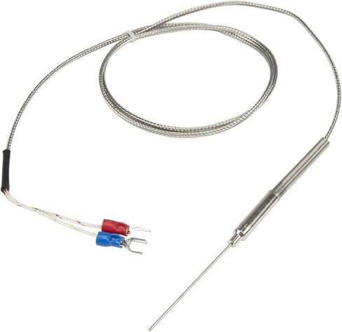 FTARP08 K J T Type 1m Metal screening Cable 50mm Flexible Probe sheathed thermocouple Temperature Sensor(J 1mm Diameter) in Saudi Arabia