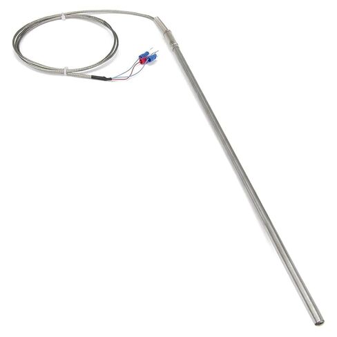 FTARP08 PT100 Type 1m Metal Braided Cable 300mm Flexible Probe sheathed RTD Temperature Sensor Diameter 3mm 4mm 5mm 6mm WZPK-191(B 6mm Diameter) in Saudi Arabia