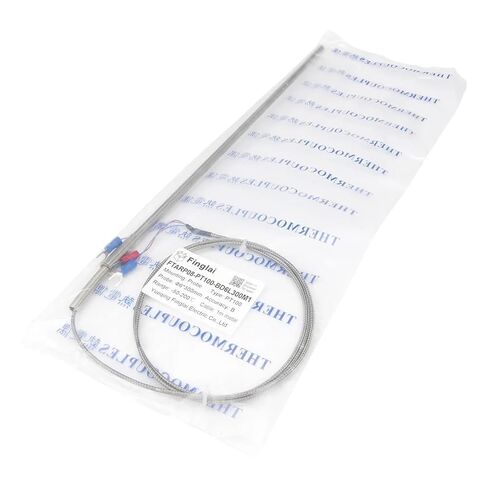 FTARP08 PT100 Type 1m Metal Braided Cable 300mm Flexible Probe sheathed RTD Temperature Sensor Diameter 3mm 4mm 5mm 6mm WZPK-191(B 6mm Diameter) in Saudi Arabia