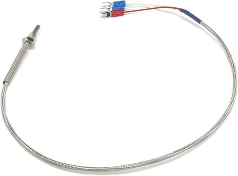 FTARP09 PT100 Type 22mm Probe Length 0.5m Metal Braided Cable RTD Temperature Sensor in Saudi Arabia