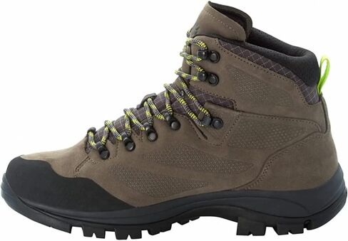 حذاء Jack Wolfskin الرجالي Rebellion Texapore Mid M للمشي لمسافات طويلة، Phantom/Burly Yellow XT، 13 in Saudi Arabia