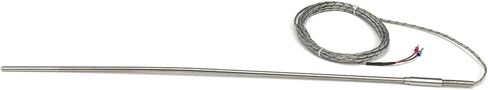 FTARP08 K Type 3 metres Metal screening Cable 400mm Flexible Probe pins terminals sheathed thermocouple Temperature Sensor(K 4mm Diameter) in Kuwait