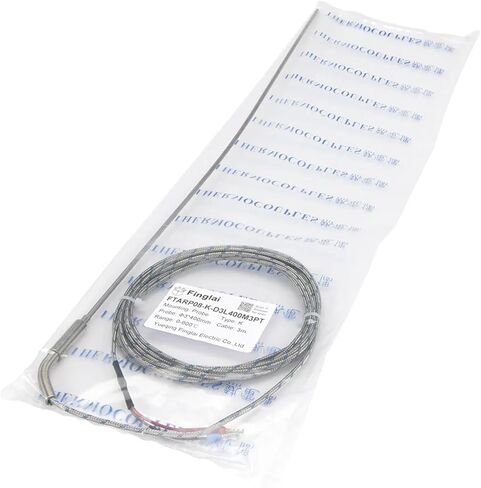 FTARP08 K Type 3 metres Metal screening Cable 400mm Flexible Probe pins terminals sheathed thermocouple Temperature Sensor(K 4mm Diameter) in Kuwait