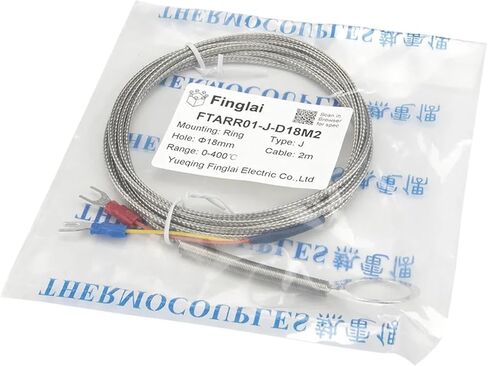 FTARR01 J Type 2m Metal screening Cable 18mm Diameter Hole Ring Head thermocouple Temperature Sensor in Saudi Arabia