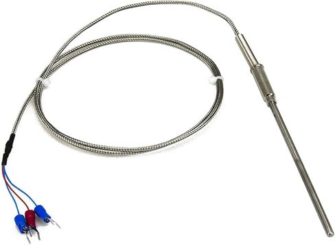 FTARP08 PT100 Type 1m Metal Braided Cable 100mm Flexible Probe sheathed RTD Temperature Sensor Diameter 3mm 4mm 5mm 6mm WZPK-191(B 5mm Diameter) in Saudi Arabia
