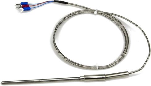 FTARP08 PT100 Type 1m Metal Braided Cable 100mm Flexible Probe sheathed RTD Temperature Sensor Diameter 3mm 4mm 5mm 6mm WZPK-191(B 5mm Diameter) in Saudi Arabia