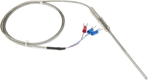 FTARP08 PT100 Type 1m Metal Braided Cable 100mm Flexible Probe sheathed RTD Temperature Sensor Diameter 3mm 4mm 5mm 6mm WZPK-191(B 5mm Diameter) in Saudi Arabia