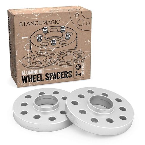 فواصل عجلات محورية 15 مم (5x112 و5x100، 57.1 مم) متوافقة مع Audi TT A3 A4 A6 A8 S4 S6 S8 Volkswagen Jetta Golf GTI R32 Corrado Beetle EOS CC - فضي قطعتان in Saudi Arabia