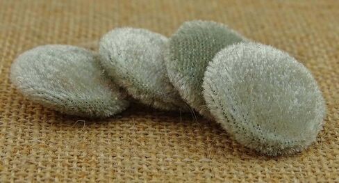 12 Pieces Solid 2 Holes Sewing Velvet Fabric Cloth Covered Scrapbooking Craft Buttons in Saudi Arabia