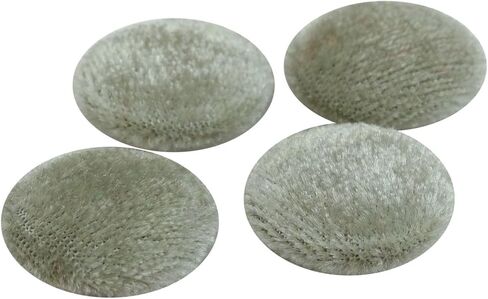 12 Pieces Solid 2 Holes Sewing Velvet Fabric Cloth Covered Scrapbooking Craft Buttons in Saudi Arabia