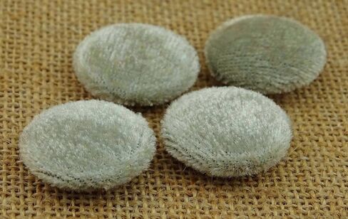 12 Pieces Solid 2 Holes Sewing Velvet Fabric Cloth Covered Scrapbooking Craft Buttons in Saudi Arabia