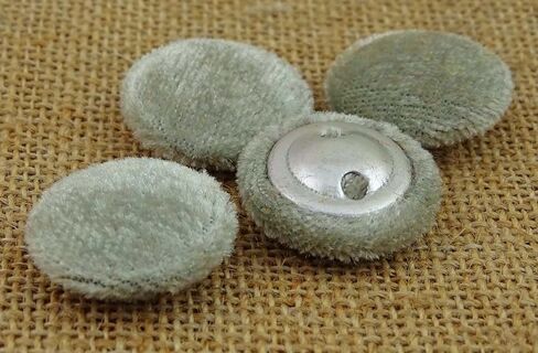 12 Pieces Solid 2 Holes Sewing Velvet Fabric Cloth Covered Scrapbooking Craft Buttons in Saudi Arabia