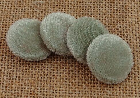 12 Pieces Solid 2 Holes Sewing Velvet Fabric Cloth Covered Scrapbooking Craft Buttons in Saudi Arabia