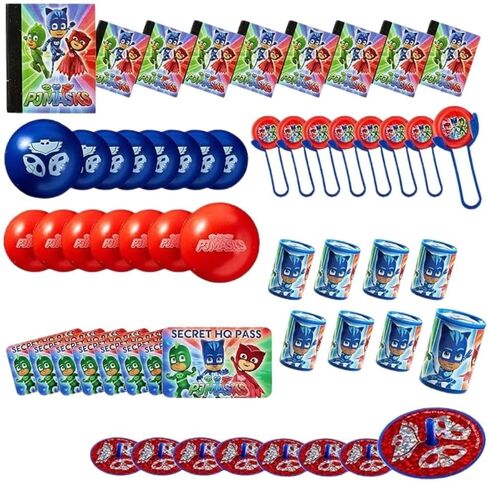 Adorable Multicolor PJ Masks Mega Mix Value Pack - 11.5" x 9" (Pack of 48) | Fun & Vibrant Design | Perfect for Kid's Party Favor in Saudi Arabia