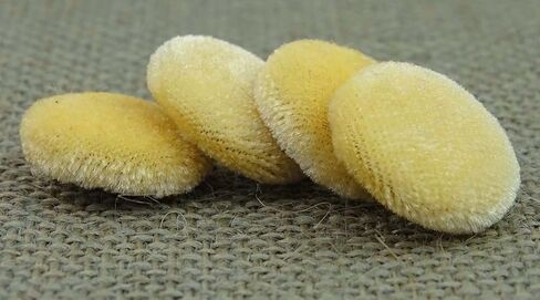 12 Pieces Solid 2 Holes Sewing Velvet Fabric Cloth Covered Scrapbooking Craft Buttons in Saudi Arabia