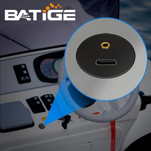 BATIGE Single Port USB 3.0 Male to Type C 3.0 Female Car Flush Mount Cable USB C 3.0 Panel Mount Extension Cable for Car Truck Boat Motorcycle Dashboard 3ft in Saudi Arabia