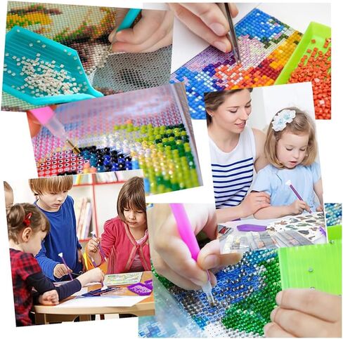 54PCS Diamond Art Painting Kit, Complete DIY Tools & Accessories Set with Pens, Trays, Tweezers, Glue, Diamond Correction, and Storage for Adults & Kids Crafting in Saudi Arabia