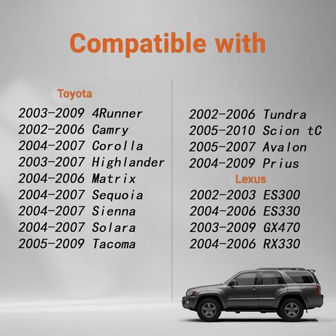 Gas Cap Fuel Tank Cap Compatible With Toyota 4Runner 2003-2009 Camry 2002-2006 Corolla 2004-2006 Highlander 2004-2007 Lexus ES300 2002-2003 ES330 2004-2006 Replace#: 77300-47010 7730047010 in Saudi Arabia