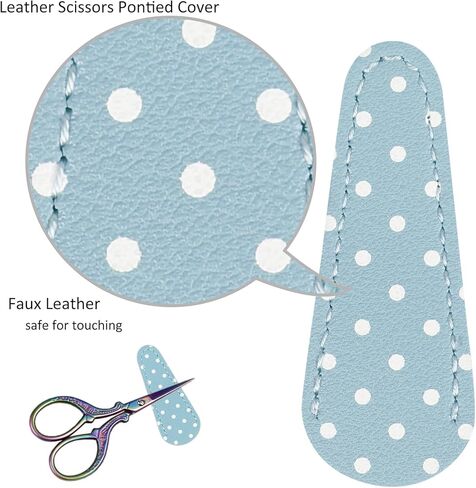 3.6 Inch Small Embroidery Sewing Scissors with PU Leather Cover for Handicraft, DIY Craft Projects, Scrapbooking, Office Supplies, and Teacher Use in Saudi Arabia