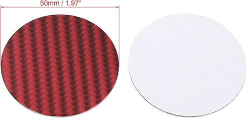 X AUTOHAUX 50mm Carbon Fiber Style Car Wheel Center Hub Cap Emblem Base Sticker 4pcs in Saudi Arabia