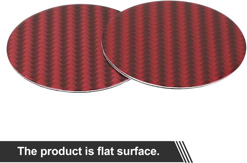 X AUTOHAUX 50mm Carbon Fiber Style Car Wheel Center Hub Cap Emblem Base Sticker 4pcs in Saudi Arabia