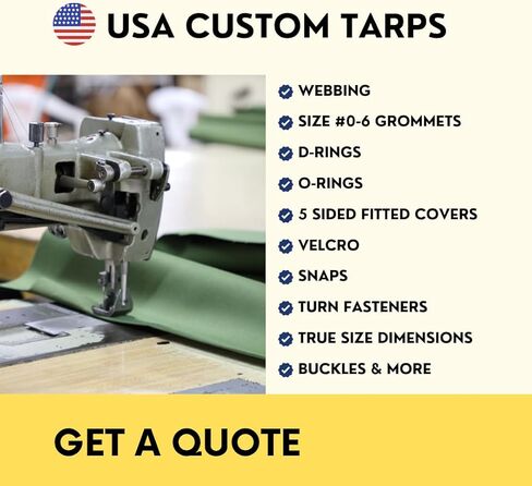 TARP SUPPLY INC. Fire Retardant Canvas Tarp – 18 Mil Heavy Duty, Water & Flame Resistant, Tear-Proof with Brass Grommets – UV Resistant,for Welding Camping Safety Industrial Use 5' x 7' tarps in Saudi Arabia