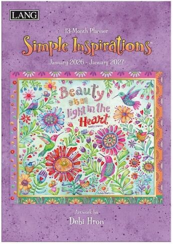 Lang, Simple Inspirations 2026 Planner, 8.5'' X 12'', 12-Month Calendar with Stapled Binding in Saudi Arabia