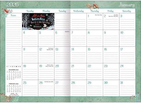 Lang, Simple Inspirations 2026 Planner, 8.5'' X 12'', 12-Month Calendar with Stapled Binding in Saudi Arabia