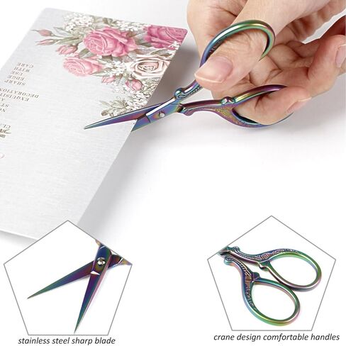 3.6 Inch Small Embroidery Sewing Scissors with PU Leather Cover for Handicraft, DIY Craft Projects, Scrapbooking, Office Supplies, and Teacher Use in Saudi Arabia