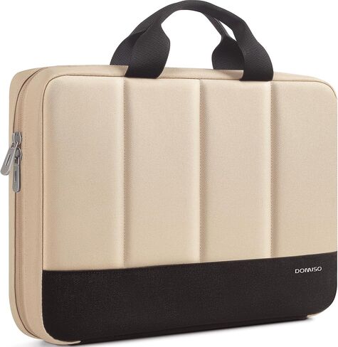 DOMISO MacBook Air 15 Case M3 2023-2024 Heavy-Duty Laptop Sleeve with Comfort Grip Handle Water-Resistant & Shock-Absorbing for 15.6" MacBook Air, Grey in Saudi Arabia