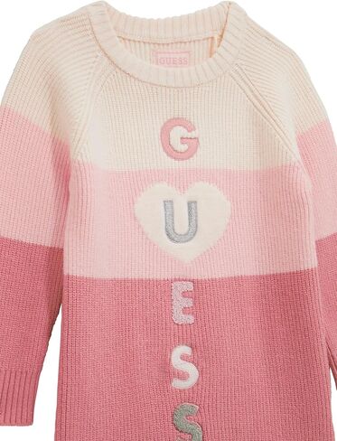 GUESS Girls' Long Sleeve Sweater Dress in Saudi Arabia