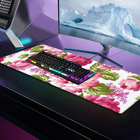 Cool Lion Large Gaming Desk Mat,Rubber Non-Slip American Flag Mouse Pad,31.5x11.8x0.12in Extended Powerful Patriotic Mousepad,Game Lover Mice Pads Gifts,Office Home Deskmat Decor in Saudi Arabia