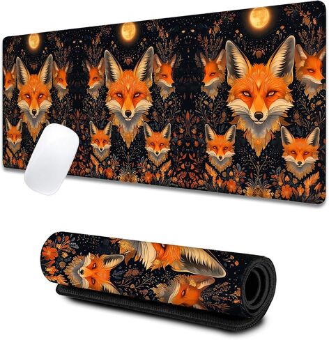 Cool Lion Large Gaming Desk Mat,Rubber Non-Slip American Flag Mouse Pad,31.5x11.8x0.12in Extended Powerful Patriotic Mousepad,Game Lover Mice Pads Gifts,Office Home Deskmat Decor in Saudi Arabia