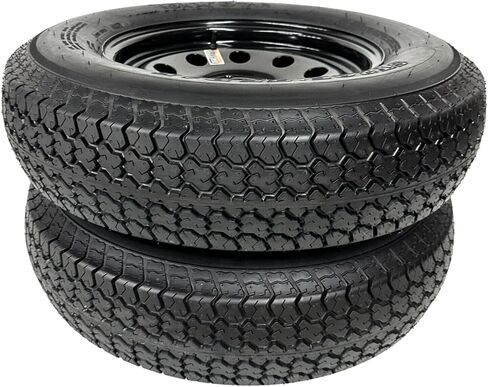 إطار مقطورة 2-PK على حافة معيارية للعجلة السوداء ST205/75D15 LRC 5 Lug 5x5 in Saudi Arabia