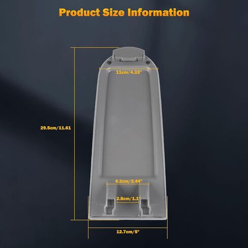 ASAPE Center Console Lid Replacement Armrest Cover with Latch Fit for Volkswagen for 1999-2005 for Golf Jetta MK4 Passat, 1999-2010 for Beetle(Grey) in Saudi Arabia