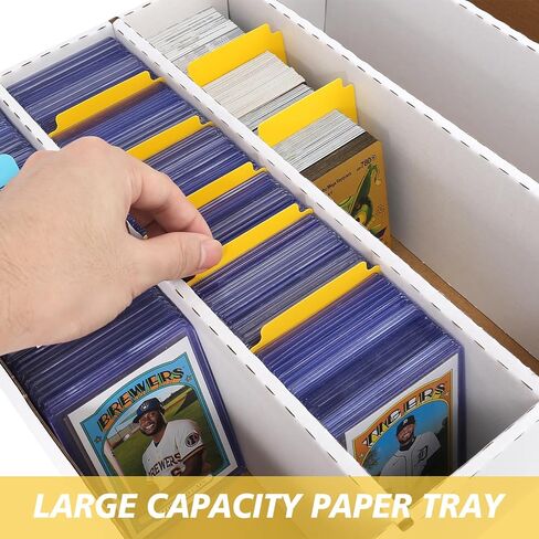 3PACK Trading Card Storage Box, 3900-Count Sports Card Boxes Card Sorting Tray Cases Card, Collection Box for Topps Football Basketball Cards, Collectors Storage Box for MTG TCG in Saudi Arabia