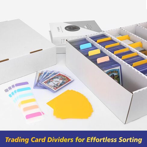 3PACK Trading Card Storage Box, 3900-Count Sports Card Boxes Card Sorting Tray Cases Card, Collection Box for Topps Football Basketball Cards, Collectors Storage Box for MTG TCG in Saudi Arabia
