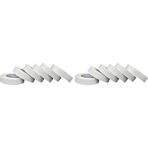 USA Made Lab Labeling Tape Multi Pack, 500" Length x 1/2" Width, 1 Inch Core [6 White Rolls] for Marking in Kuwait