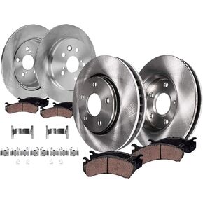 Detroit Axle - Brake Kit for Lexus GS200t GS350 GS450h IS200t IS300 IS350 RC200t RC300 RC350, 13.15" inch Front and 12.20" inch Rear Disc Brake Rotors Ceramic Brake Pads with Hardware Replacement in Saudi Arabia