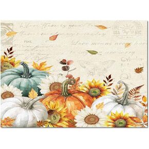 Fall Area Rug 2x3 Ft Thanksgiving Pumpkins Golden Sunflowers Washable Area Rugs Vintage Floral Leaves Non Shedding Floor Carpet Rubber Backing Non-Slip Indoor Mats for Living Room Bedroom Kitchen in Saudi Arabia