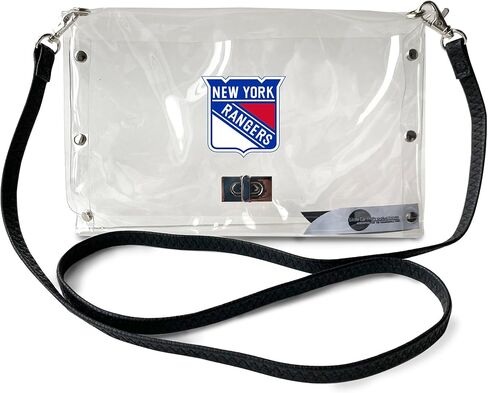 محفظة Littlearth Detroit Red Wings NHL Clear Envelope مع حزام أسود أنيق in Saudi Arabia