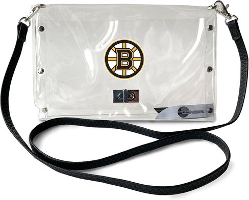 محفظة Littlearth Detroit Red Wings NHL Clear Envelope مع حزام أسود أنيق in Saudi Arabia