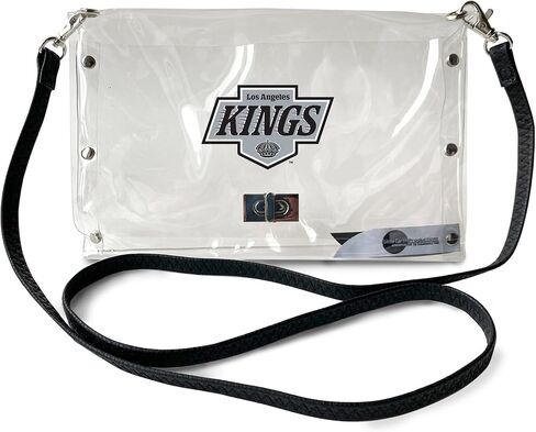 محفظة Littlearth Detroit Red Wings NHL Clear Envelope مع حزام أسود أنيق in Saudi Arabia