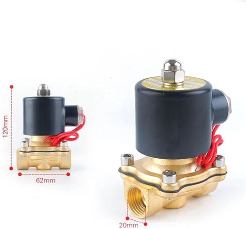 Electric Closed Solenoid Valve 1/4" 3/8" 1/2" 3/4" 1" DN8/10/15/20/25/50 Normally Pneumatic for Water Oil Air 12V 24V 220V 110V(2W025-08,DC24V) in Saudi Arabia