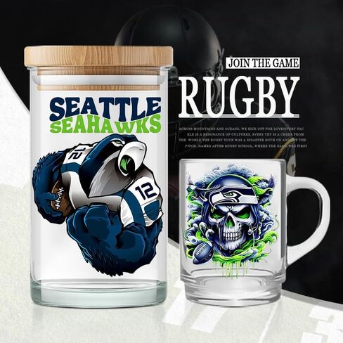 4 Sheet Cup Wraps USA Football UV DTF Cups Stickers Decals Waterproof Rub on Transfers Vinyl Stickers for 16 Oz Glass Cups Cups Luggage Laptop Fridge Wall Furniture Car DIY Craft(10) in Saudi Arabia