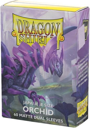 أكمام Arcane Tinmen Dragon Shield - يابانية غير لامعة: Dual Glacier 60CT - أكمام البطاقات ناعمة وقوية - متوافقة مع Yugioh وCardfight Vanguard، أسود (AT-15131) in Kuwait