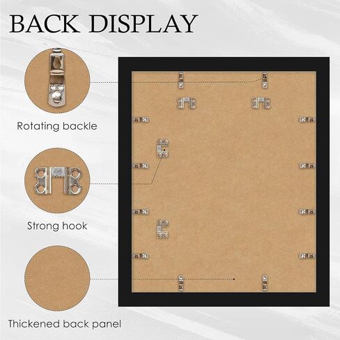 إطار ملصق مقاس 24 × 36، إطارات ملصقات سوداء مقاس 24 × 36 بوصة للملصقات والمطبوعات الفنية، تثبيت على الحائط أفقيًا أو رأسيًا، عبوتان. in Kuwait